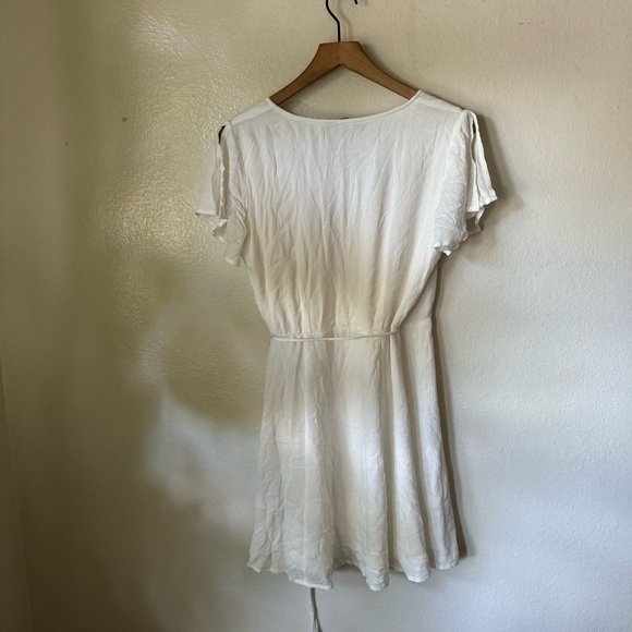 Lulus | Harbor Point White Wrap Dress - Picture 5 of 7